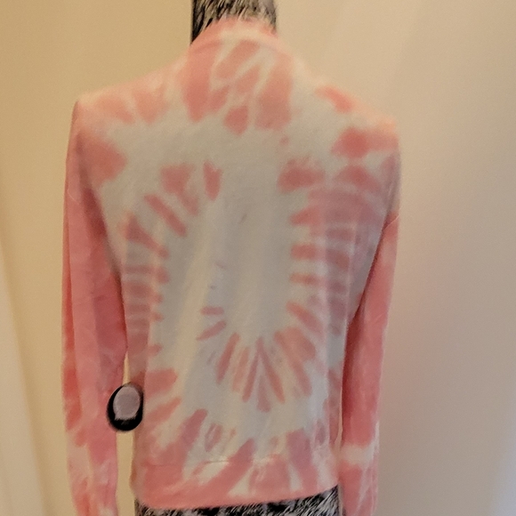 Round neck Tie dye pink sweatshirt new spring summer piece - Picture 7 of 11